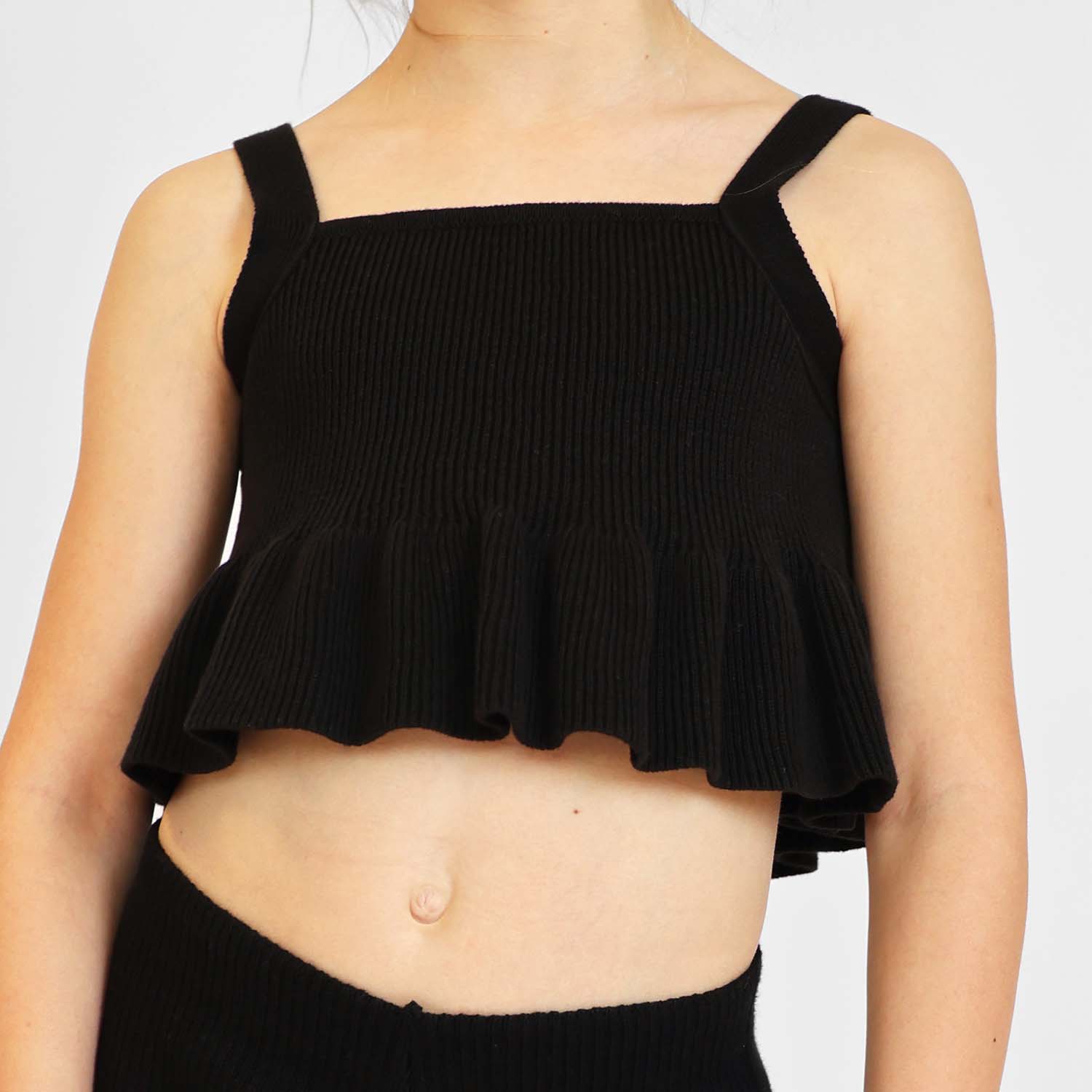 Kids Crop Tops in Black