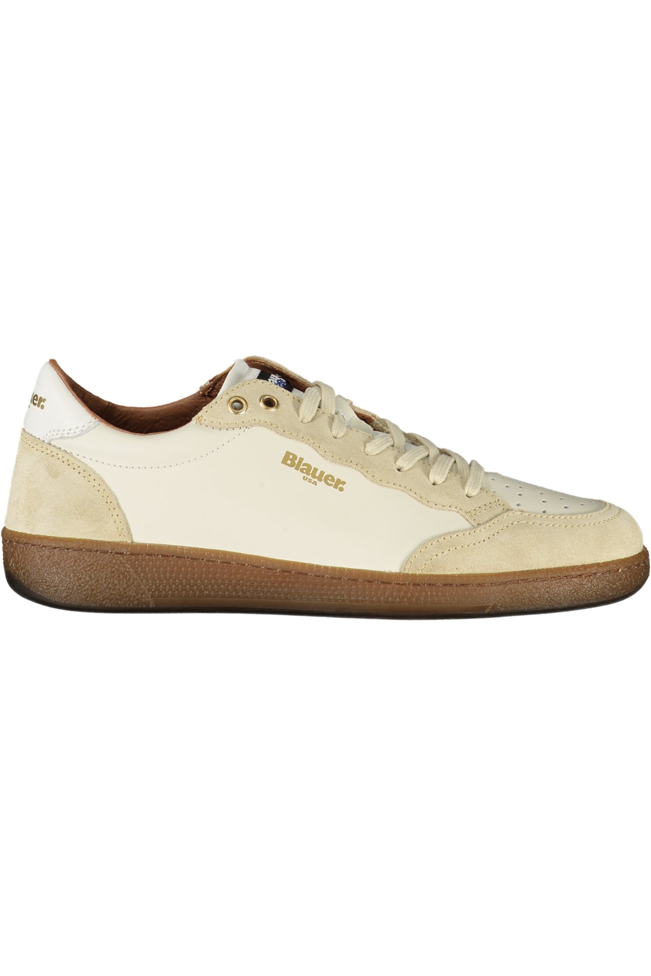 BLAUER MEN'S WHITE SPORTS SHOES