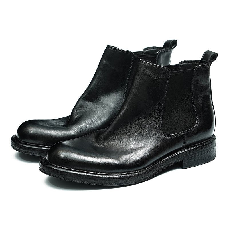 Horsehide Chelsea Boots Classic Ankle Boots for Men