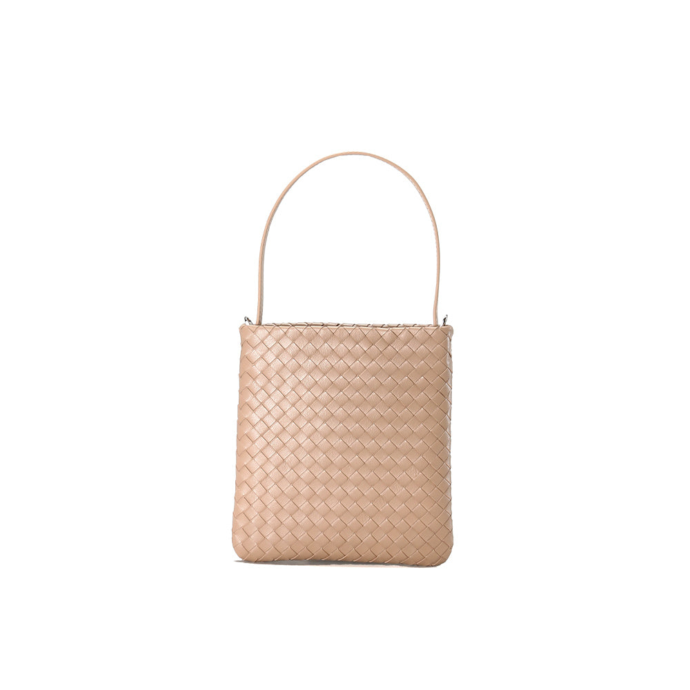 Mini Woven Lattice Tote Bag