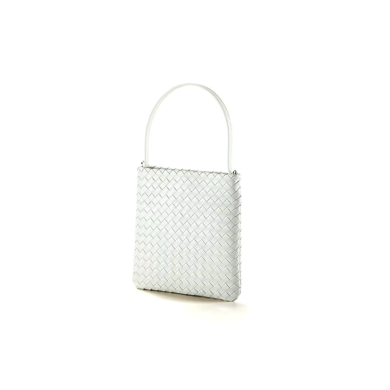 Mini Woven Lattice Tote Bag