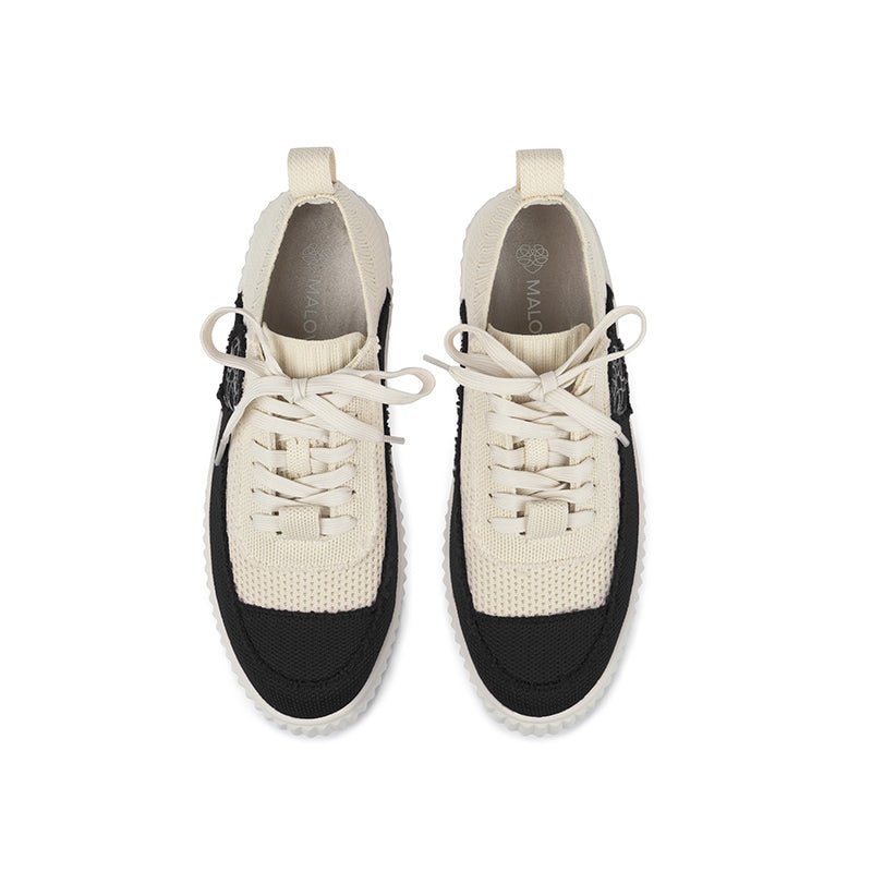Versatile Round Toe Thick Soled Casual Sneakers