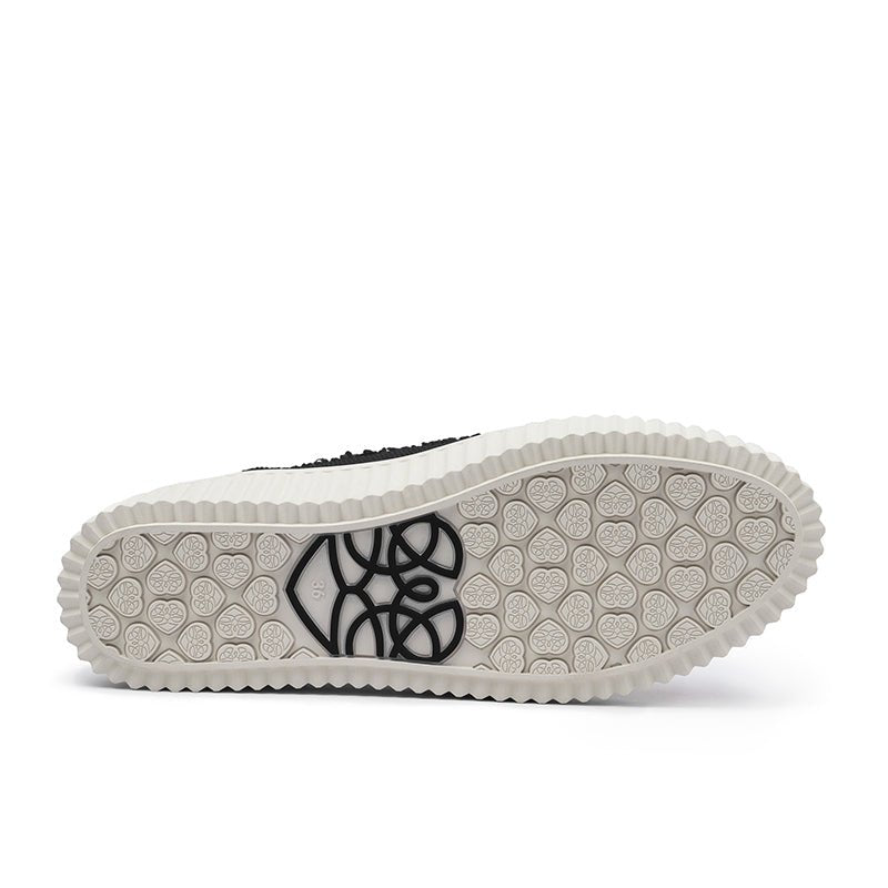 Versatile Round Toe Thick Soled Casual Sneakers